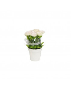 Tradineur - Planta artificial con maceta 7 x 14 cm (ancho x altura) color surtido ideal para decoración del hogar
