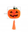 Tradineur - Pack de 2 Calabazas colgantes para Halloween - Fabricado en Papel - Decoración de temporada - Adornos para Halloween