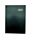 Tradineur - Agenda 2025 Modelo París de tapa dura - Cinta Marcapáginas - Planificación de tareas - 21 x 15 cm - Color Negro