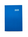 Tradineur - Agenda 2025 Modelo París de tapa dura - Cinta Marcapáginas - Planificación de tareas - 21 x 15 cm - Color Azul