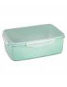 Tradineur - Pack de 2 Fiambreras Rectangular Pastel con tapa Transparente - Fabricado en Plástico - Apta para microondas y lavav