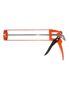 Tradineur - Pistola para cartucho de Silicona - Tamaño aprox.: 330 mm - Fabricado en Hierro y aluminio - Diseño ergonómico - Ref