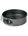 Tradineur - Molde redondo desmontable de acero, antiadherente, recipiente para horno, tartas, postres, repostería - Ø 20 cm