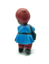 Tradineur - Figura de Pastor con zurrón para Belén - Estilo Naïf - Fabricado en Marmolina - Adorno divertido para nacimiento, Na