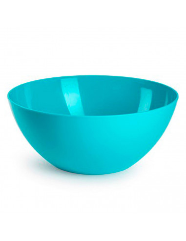 Tradineur - Bol, cuenco de plástico 25 x 12 cm, 3,6 litros, ensaladera, recipiente para palomitas, aperitivos, fruta, ligero y r