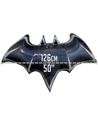 Tradineur - Pack de 2 Globos de Murcielago - Fabricado en Foil - Incluye Inflador Sostenible - Hinchable con helio - Decoración