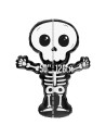 Tradineur - Pack de 2 Globos de Esqueleto - Fabricado en Foil - Incluye Inflador Sostenible - Hinchable con helio - Decoración p
