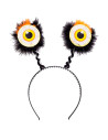 Tradineur - Pack de 2 Diademas de Ojos Saltones - Fabricado en Plástico y Poliester - Complemento para carnaval, Halloween, cosp
