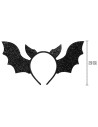 Tradineur - Pack de 2 Diademas de Murciélago - Fabricado en Plástico y Poliéster - Complemento para carnaval, Halloween, cosplay