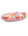 Tradineur - Bandeja Ovalada de 2 Litros - Fabricado en Plástico - Apta para microondas y congelador - 4,5 x 22 x 39 cm - Color R