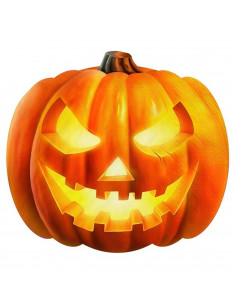 Tradineur - Pack de 40 servilletas de papel con forma de calabaza, doble capa, biodegradables, reciclables, fiestas, decoración