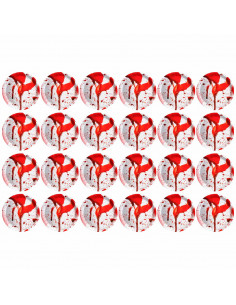 Tradineur - Pack de 24 Platos para postre de Halloween - Diseño de Sangre - Totalmente desechable y Reciclables - Ø 17 cm 