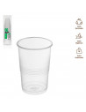 Tradineur - Pack de 50 vasos reutilizables de plástico, modelo Litrona, 100% reciclables, extra resistentes, higiénicos, apilabl