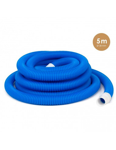 Tradineur - Manguera autoflotante de 2 terminales para pisicna, manguera limpiafondos, depuradoras, filtros de agua, 5 m x 38 mm