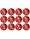 Tradineur - Pack de 12 Cuentos con diseño de Sangre para Halloween - Capacidad 350 ml - Totalmente desechable y Reciclables - Ø