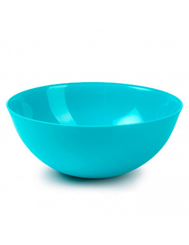 Plastic Forte - Bol, cuenco de plástico 25 x 10 cm, 2,5 litros, ensaladera, recipiente para palomitas, aperitivos, fruta, ligero