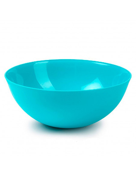 Plastic Forte - Bol, cuenco de plástico 25 x 10 cm, 2,5 litros, ensaladera, recipiente para palomitas, aperitivos, fruta, ligero