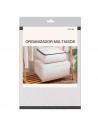 Tradineur - Organizador rectangular de peva, caja plegable con cremallera, ordenación, ropa, armario, almacenamiento, 80 x 45 x