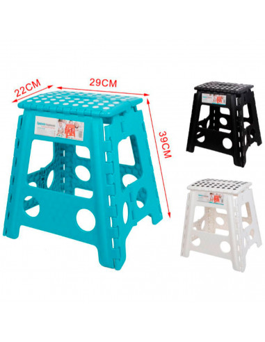 Taburete multiusos plegable infantil 29 x 22 x 39 cm (alto x ancho x profundo) ideal para niños, color aleatorio