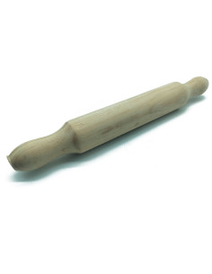 Tradineur - Rodillo de madera para cocina y repostería - Fabricado en Madera - Cocina artesanal - Diseño ergonómico - 50 x 5 cm