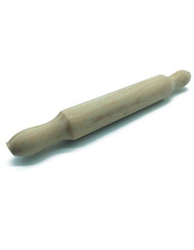 Tradineur - Rodillo de madera para cocina y repostería - Fabricado en Madera - Cocina artesanal - Diseño ergonómico - 50 x 5 cm