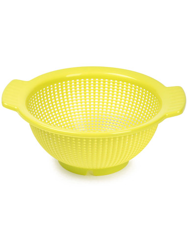 Tradineur - Pack de 2 Escurre verduras con Asas - Fabricado de Plástico - Uso prolongado y repetido - Ø 24 cm - Color Aleatorio