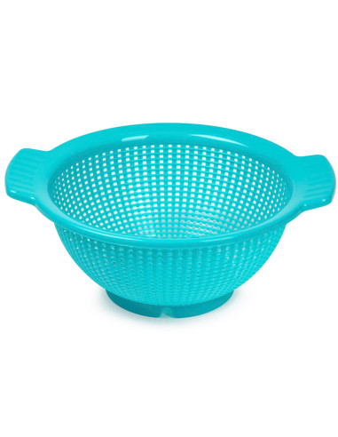Tradineur - Pack de 2 Escurre verduras con Asas - Fabricado de Plástico - Uso prolongado y repetido - Ø 24 cm - Color Aleatorio
