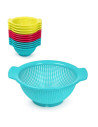 Tradineur - Pack de 2 Escurre verduras con Asas - Fabricado de Plástico - Uso prolongado y repetido - Ø 24 cm - Color Aleatorio