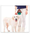 Tradineur - Dispensador de bolsa para mascotas con forma de Emoji - Fabricado en poliéster y plástico - 30 bolsas - Ideal para r