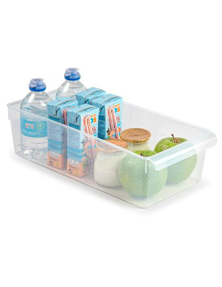 Tradineur - Cajón organizador para frigorífico Nº 11 - Fabricado en Polipropileno - Recipiente de plástico transparente - 10 x 1
