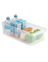 Tradineur - Cajón organizador para frigorífico Nº 11 - Fabricado en Polipropileno - Recipiente de plástico transparente - 10 x 1