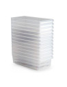 Tradineur - Cajón organizador para frigorífico Nº 11 - Fabricado en Polipropileno - Recipiente de plástico transparente - 10 x 1