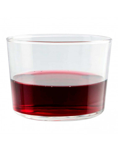 Tradineur - Set de 4 vasos de cristal, modelo Chiquito, servir licores, whisky, vino, diseño minimalista, aptos para lavavajilla