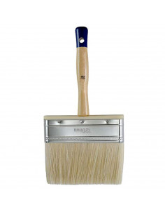 Tradineur - Paletina canaria para pintar, brocha plana y ancha, mango de madera, suave, uso universal, esmaltar, lacar, barnizar