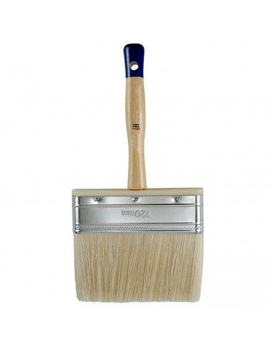 Tradineur - Paletina canaria para pintar, brocha plana y ancha, mango de madera, suave, uso universal, esmaltar, lacar, barnizar