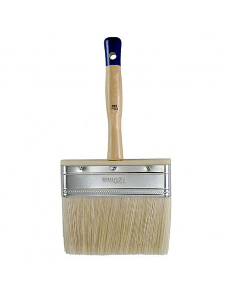 Tradineur - Paletina canaria para pintar, brocha plana y ancha, mango de madera, suave, uso universal, esmaltar, lacar, barnizar