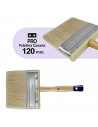 Tradineur - Paletina canaria para pintar, brocha plana y ancha, mango de madera, suave, uso universal, esmaltar, lacar, barnizar