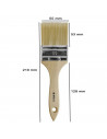 Tradineur - Pack de 2 paletinas para pintar, Nº 27, brocha plana, mango de madera y cerdas de fibra suave, uso universal, esmalt
