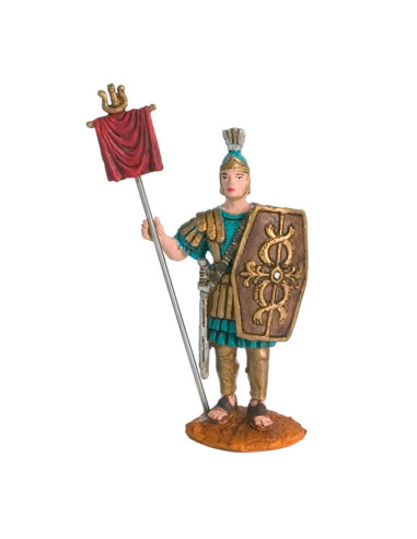 Tradineur - Set de 3 figuras de Romanos con armaduras para Belén - Fabricado en Marmolina - Adorno divertido para nacimiento, Na