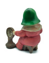 Tradineur - Figura de Hilandera para Belén - Estilo Naïf - Fabricado en Marmolina - Adorno divertido para nacimiento, Navidad, d