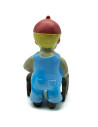 Tradineur - Figura de Carpintero para Belén - Estilo Naïf - Fabricado en Marmolina - Adorno divertido para nacimiento, Navidad,