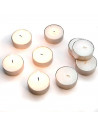 Tradineur - Pack de 100 velas de té con aroma neutro, tealights, tiempo de combustión: 4,5 horas, decoración del hogar (Blanco -