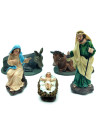 Tradineur - Set de 3 Figuras del Nacimiento para Belén - María, José y El Niño Jesús - Adorno divertido para nacimiento, Navidad