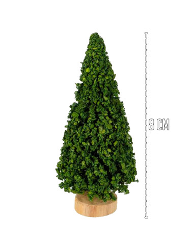 Tradineur - Pack de 4 Abetos para belén - Fabricado en Madera - Adorno divertido para nacimiento, Navidad, decoración tradiciona