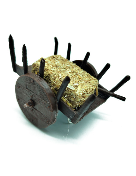 Tradineur - Figura de carro para belén - Fabricado en Plástico -  Adorno divertido para nacimiento, Navidad, decoración tradicio