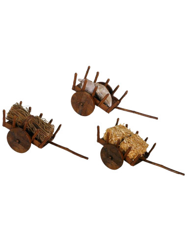 Tradineur - Figura de carro para belén - Fabricado en Plástico -  Adorno divertido para nacimiento, Navidad, decoración tradicio