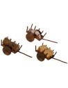 Tradineur - Figura de carro para belén - Fabricado en Plástico -  Adorno divertido para nacimiento, Navidad, decoración tradicio