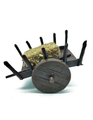 Tradineur - Figura de carro para belén - Fabricado en Plástico -  Adorno divertido para nacimiento, Navidad, decoración tradicio