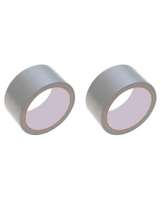 Tradineur - Pack de 2 cintas americanas extrafuertes, universal, fuerte adherencia, impermeable, corte fácil, reparar, sellar, r