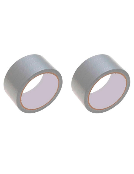 Tradineur - Pack de 2 cintas americanas extrafuertes, universal, fuerte adherencia, impermeable, corte fácil, reparar, sellar, r